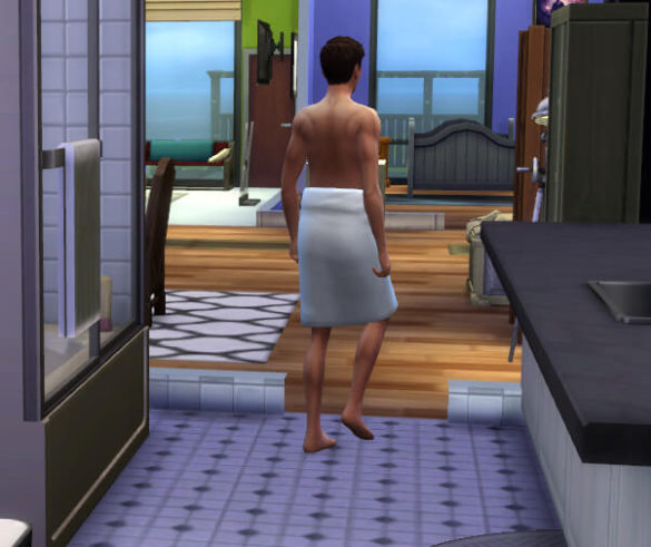 The Sims 4 Change Into Towel Everywhere