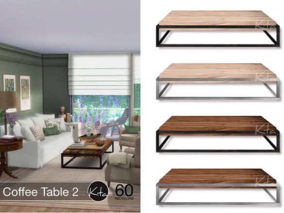 The Sims 4 Coffee Table 2 at Ktasims