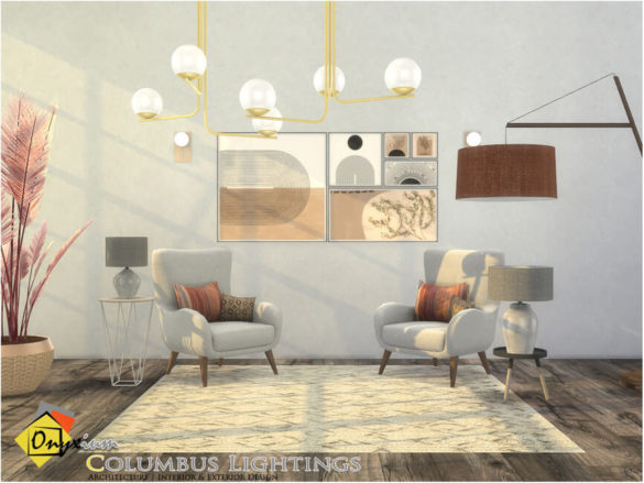 The Sims 4 Columbus Lightings by Onyxium at TSR