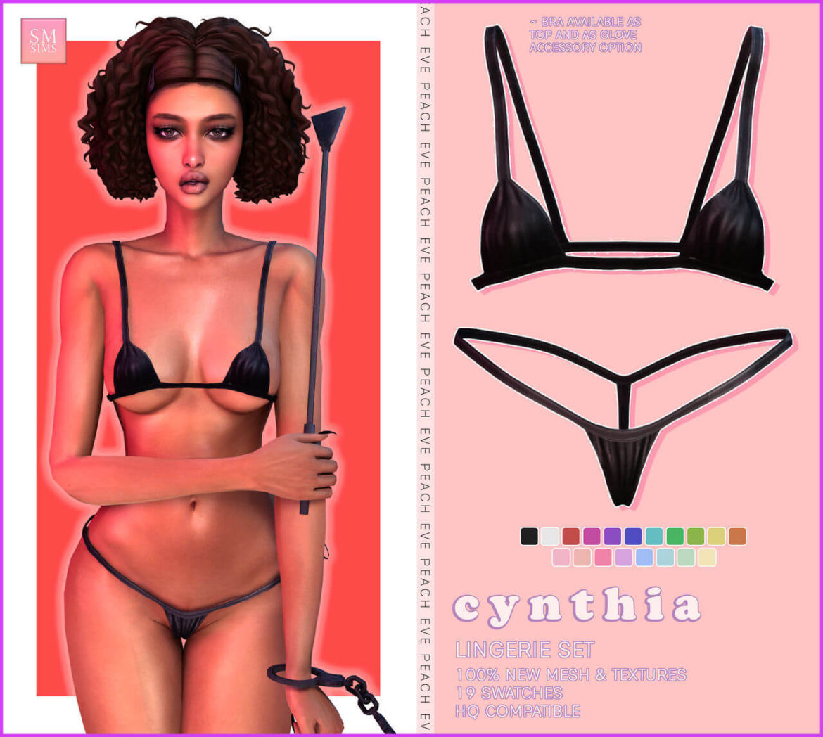 The Sims 4 Cynthia Minikini Lingerie Set