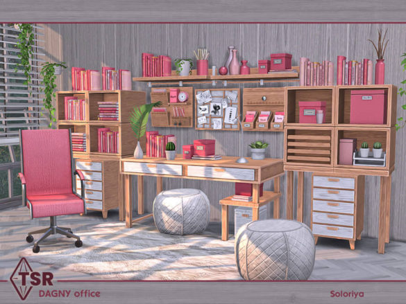 The Sims 4 Dagny Office by soloriya