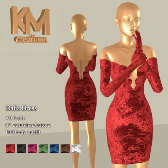 The Sims 4 Dalia Dress at KM