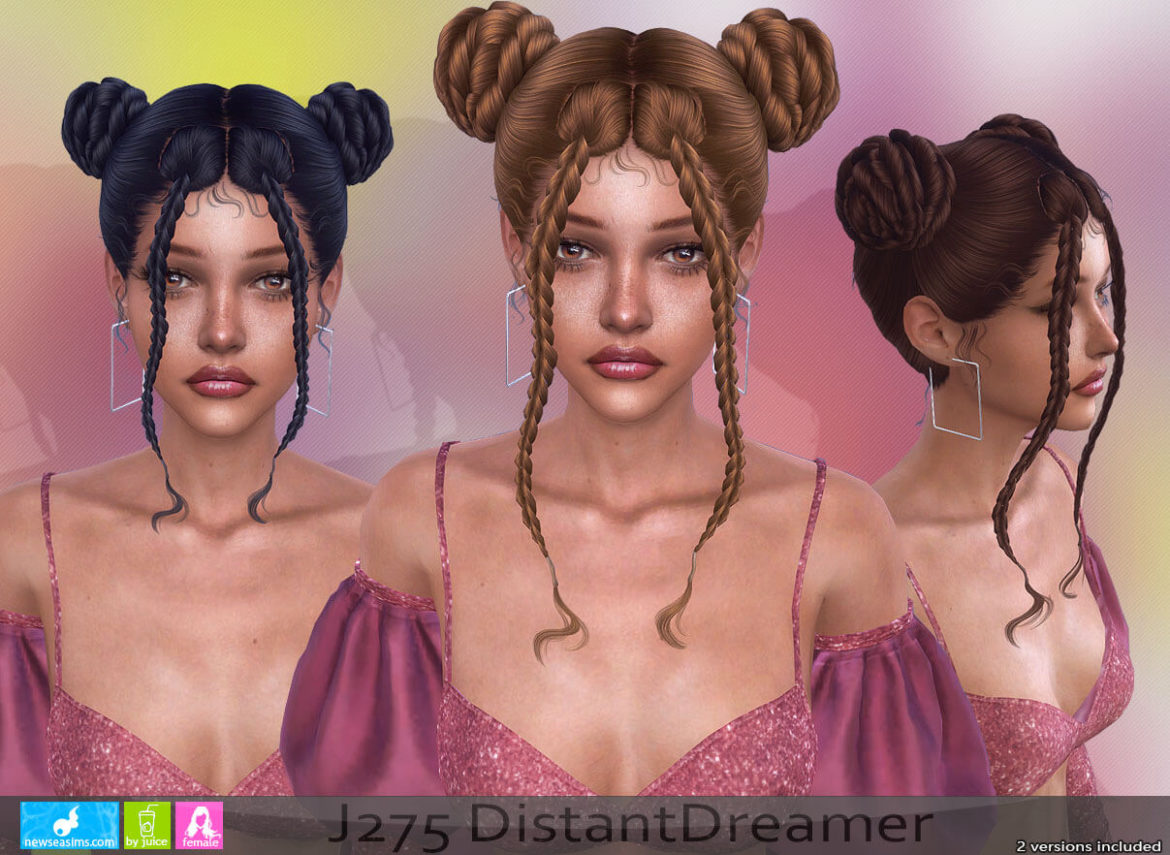 The Sims 4 Distant Dreamer Hair at Newsea Sims 4