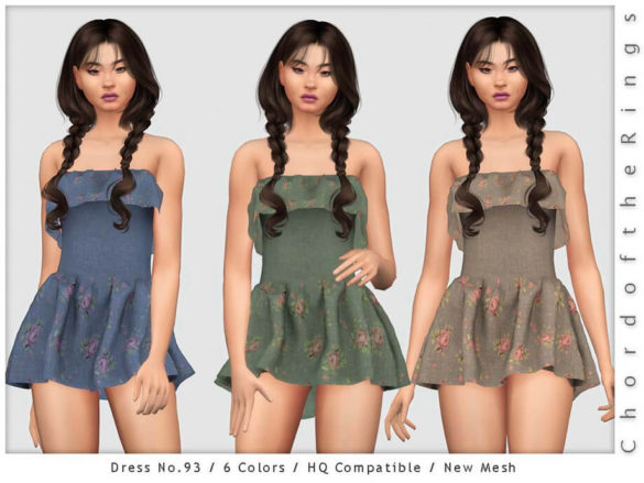 The Sims 4 Dress No.93 by ChordoftheRings