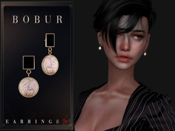 The Sims 4 Earrings 70 by Bobur3