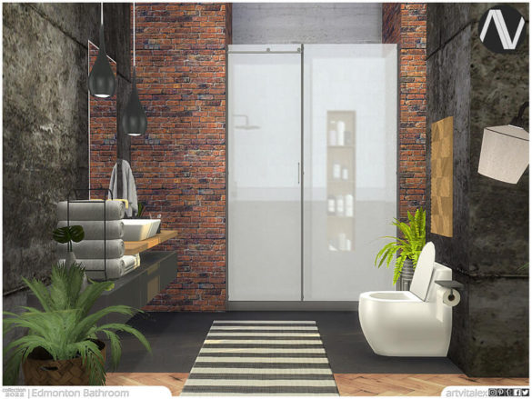 The Sims 4 Edmonton Bathroom by ArtVitalex