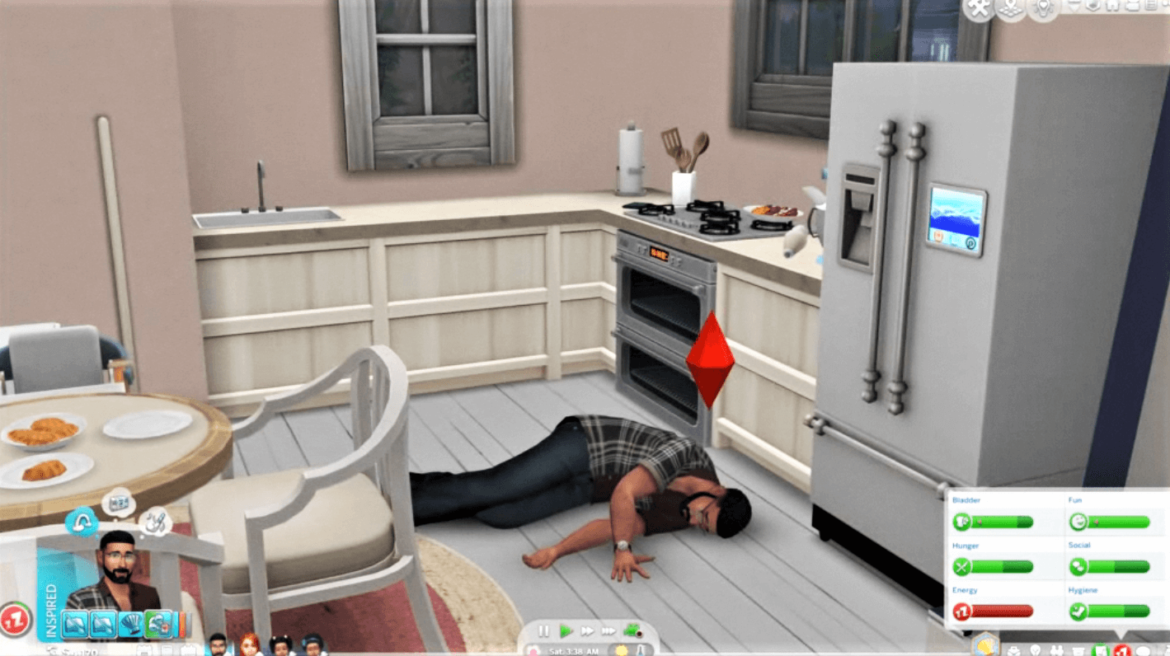 The Sims 4 Energy Failure Collapse Animation Change