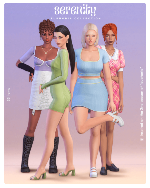The Sims 4 euphoria collection 33 items