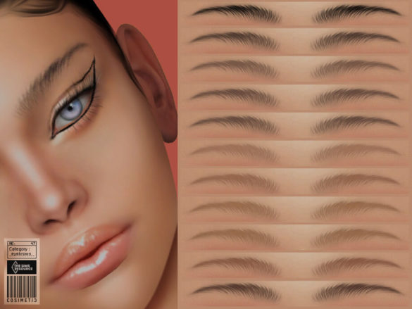 The Sims 4 Eyebrows N47 by cosimetic