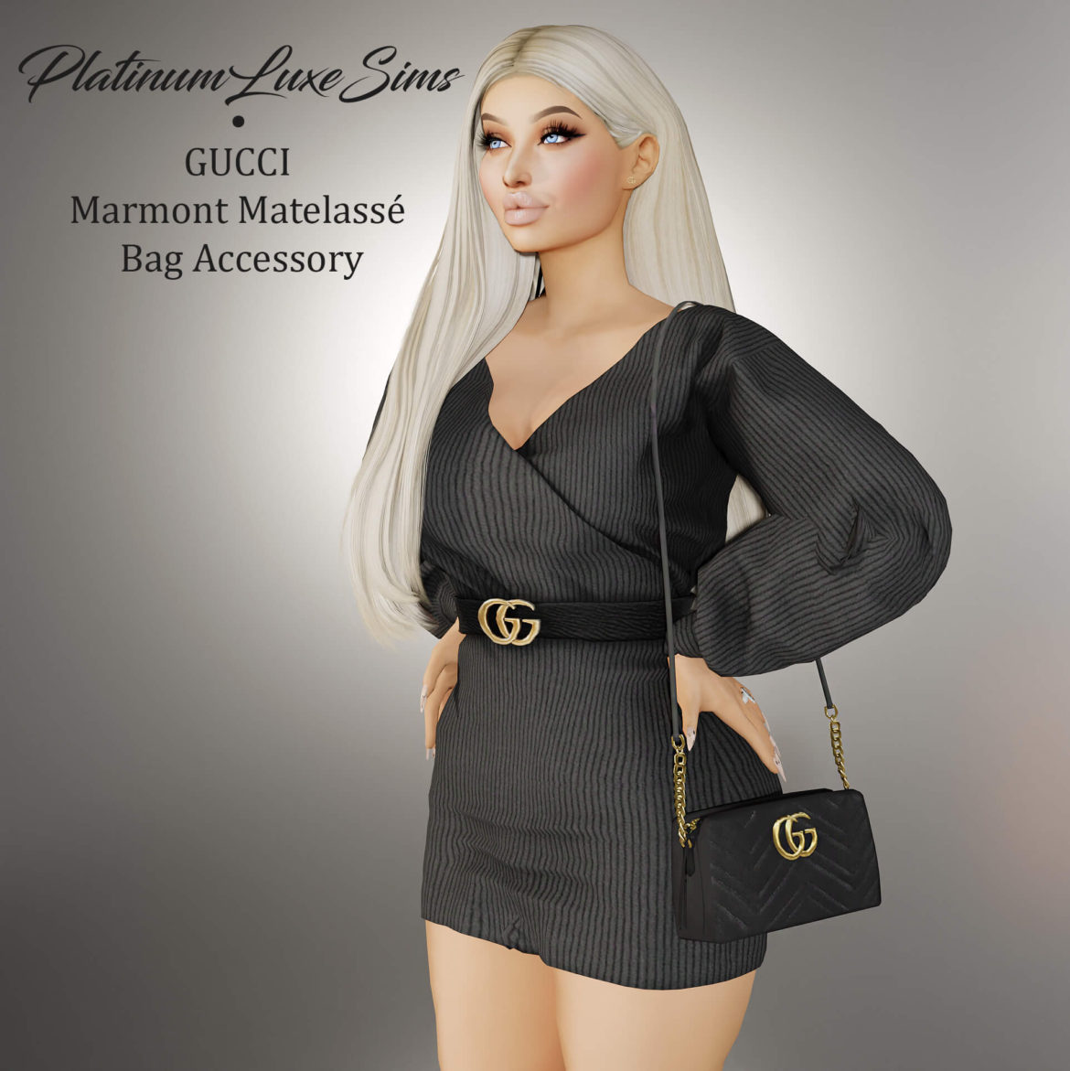 The Sims 4 gucci marmont shoulder bag accessory vol1