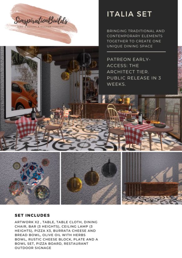 The Sims 4 Italia Set at Simspiration Builds