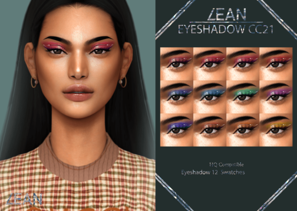 The Sims 4 lean eyeshadow cc22 makeup