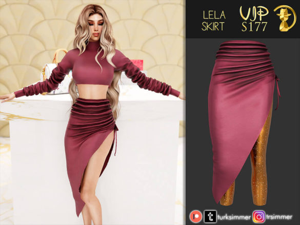 The Sims 4 Lela Skirt S177 by turksimmer