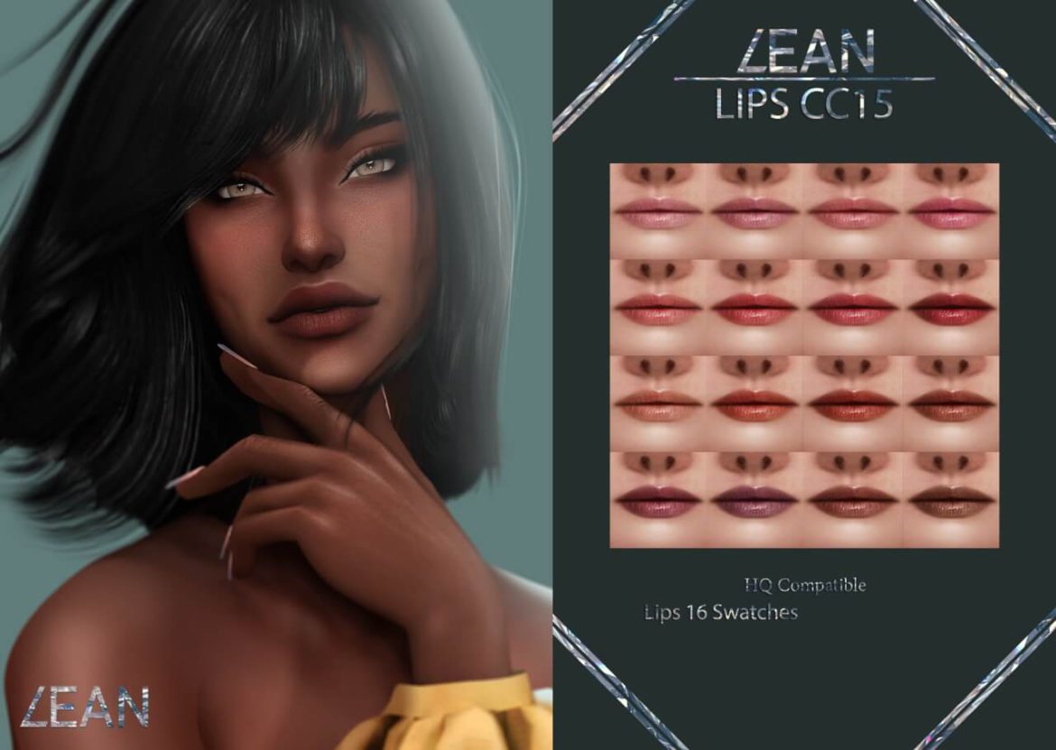 The Sims 4 LIPS CC15 at LEAN