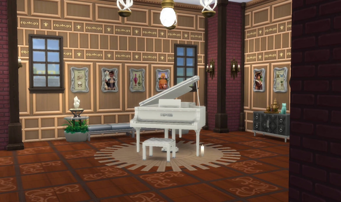 The Sims 4 little dicas grander piano in academia