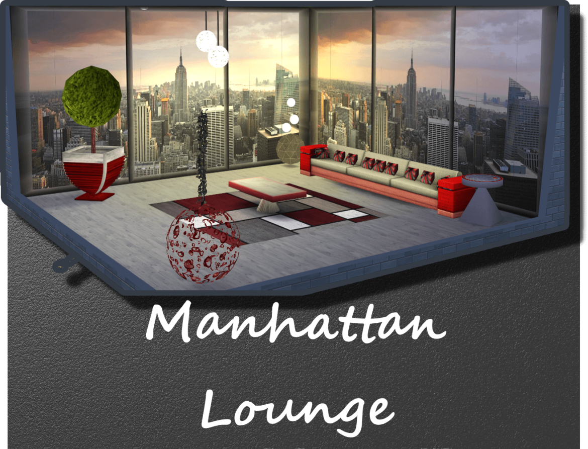 The Sims 4 Manhattan -a Lounge with a touch of Class.