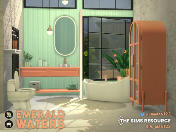Emerald Waters Bathroom by simman