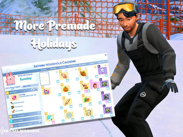 The Sims 4 More Premade Holidays by MSQSIMS