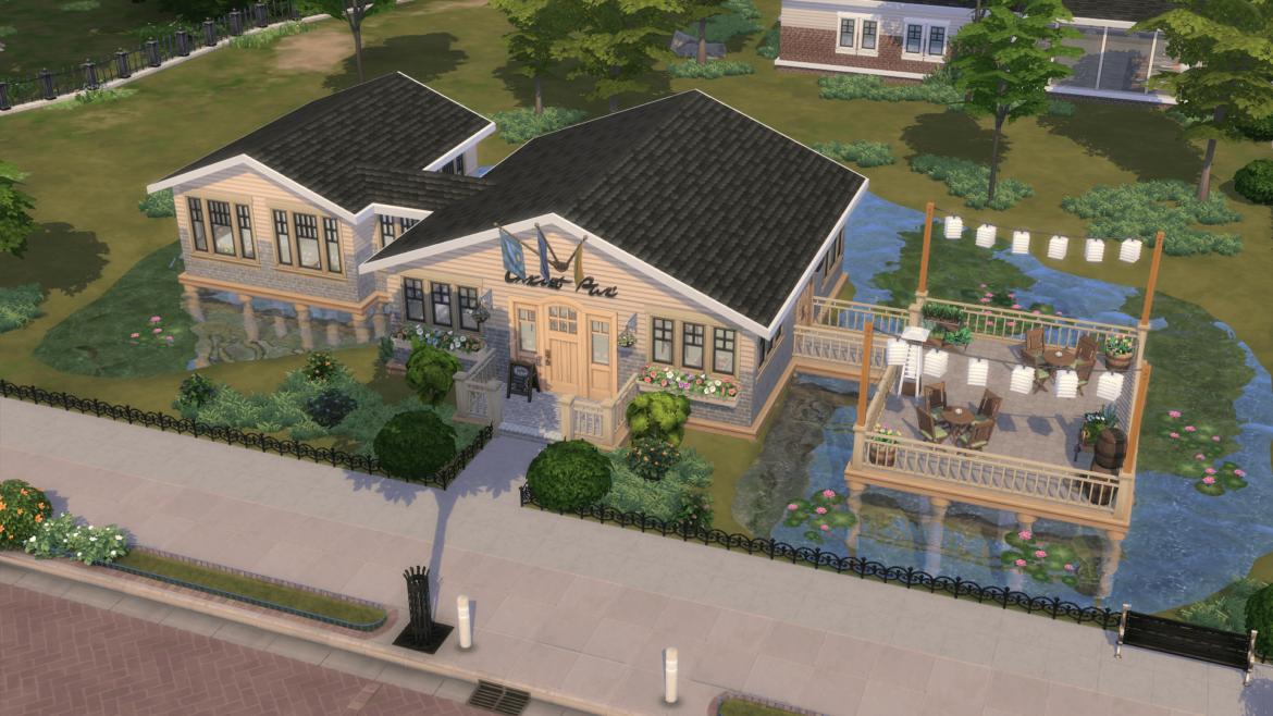 The Sims 4 Newcrest Bar (No CC)