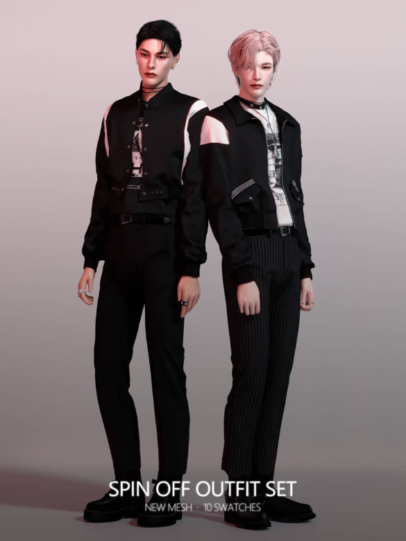 The Sims 4 rona spin off outfit set
