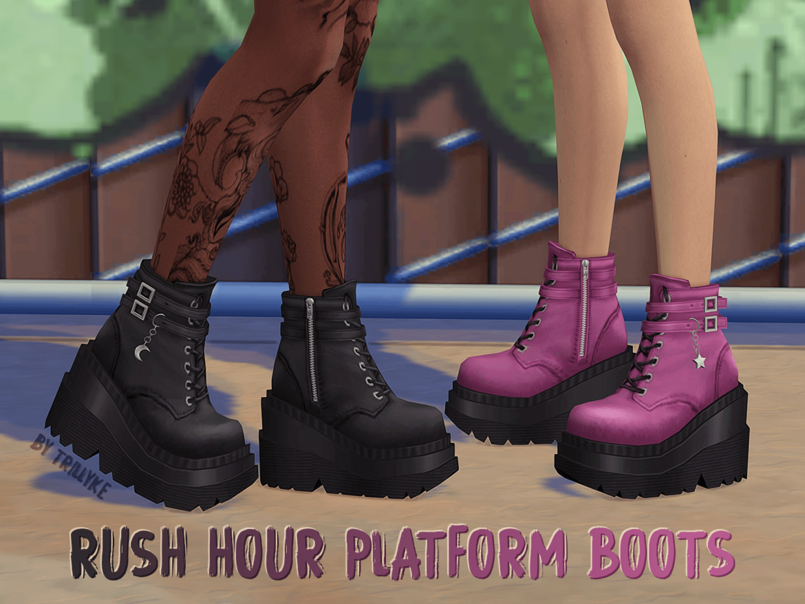 The Sims 4 rush hour platform boots