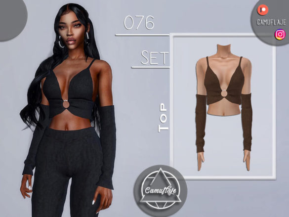 The Sims 4 SET 076 – Top by Camuflaje TSR