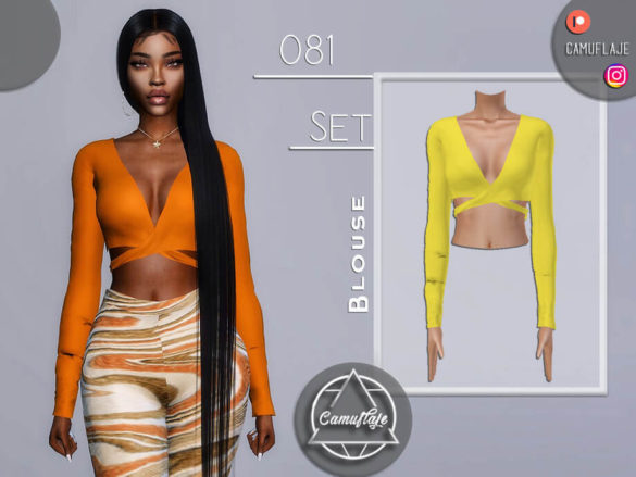 The Sims 4 SET 081 – Blouse by Camuflaje