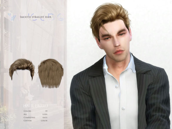 The Sims 4 Slicked back hair by wingssims TSR