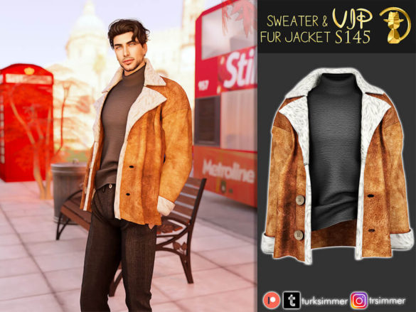 Sweater & Fur Jacket S145 by turksimmer