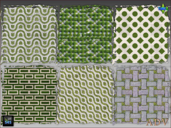Terrain paints grass pavers at Arte Della Vita