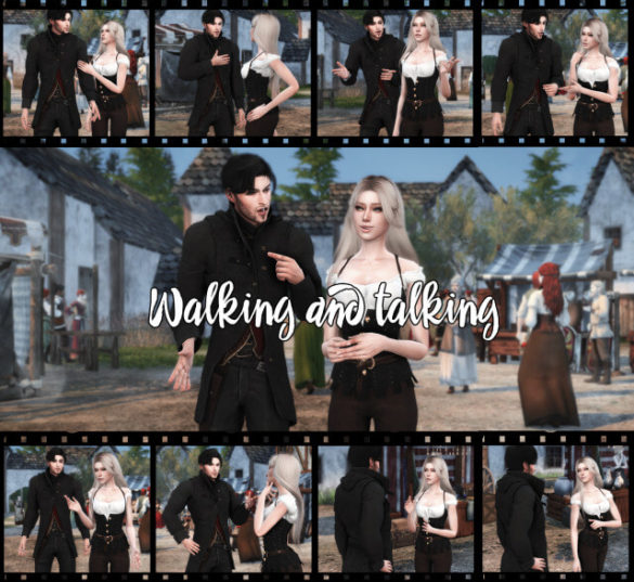 The Sims 4 tv walking and talking