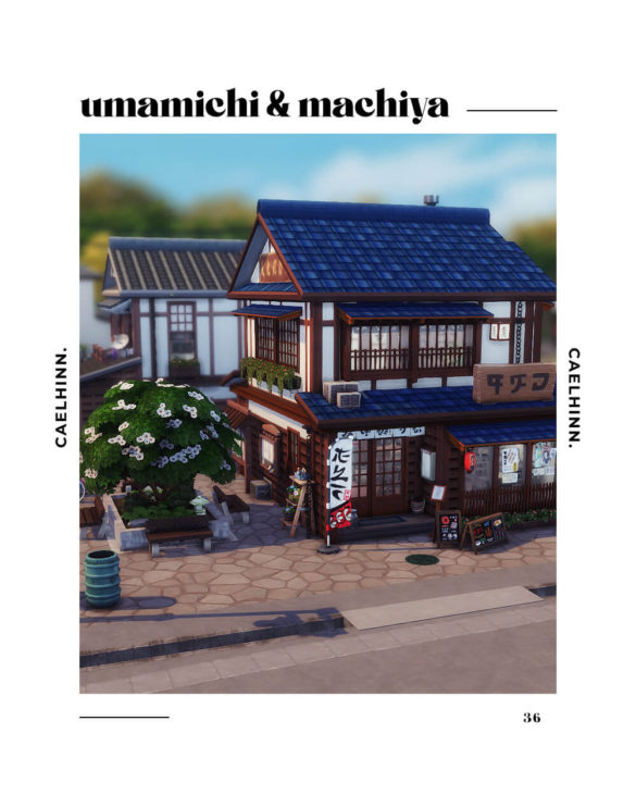 The Sims 4 umamichi machiya a community lot