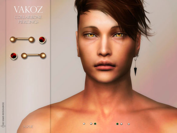 The Sims 4 Vakoz Collarbone Piercing by Suzue