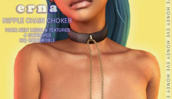 S4 Erna Nipple Chain Choker