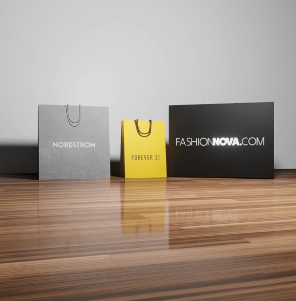 Decor Shopping Bags Pink