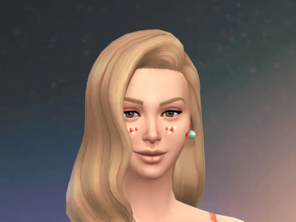 Heart With wings facepaint