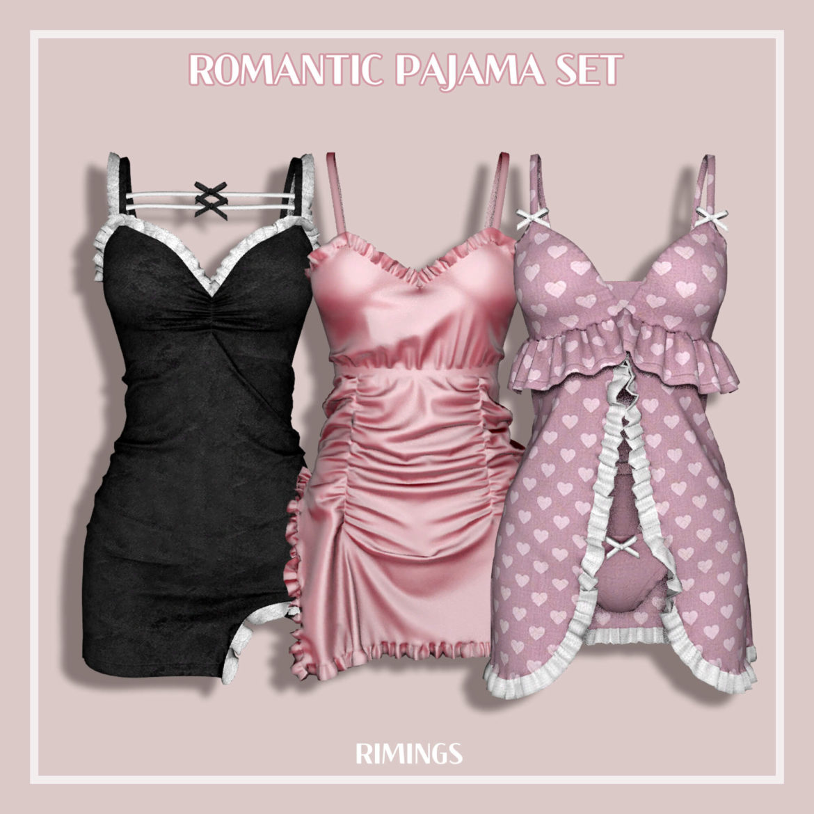 rimings romantic pajama set