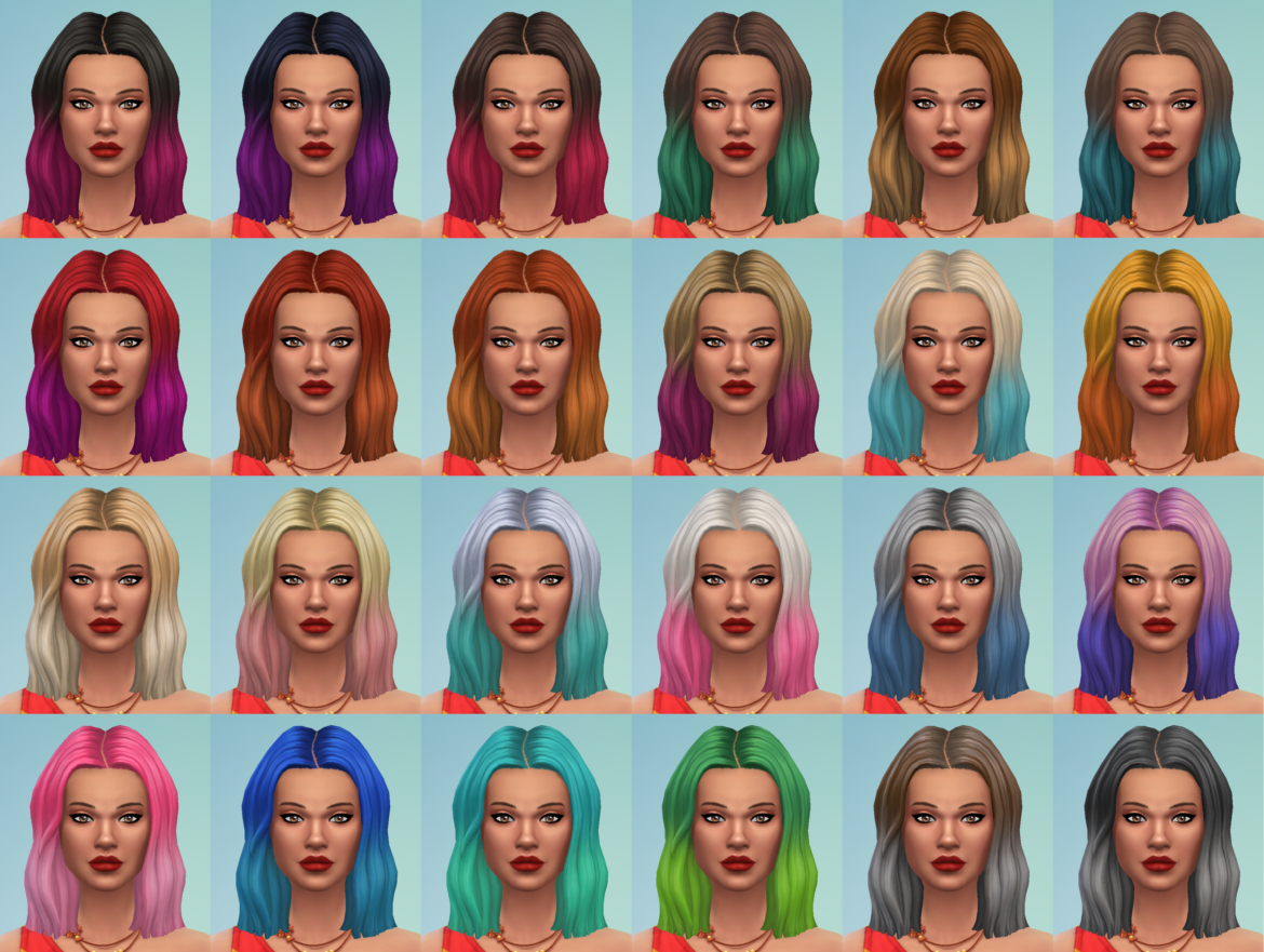 SDX009StraightMed2Tone Ombre Version