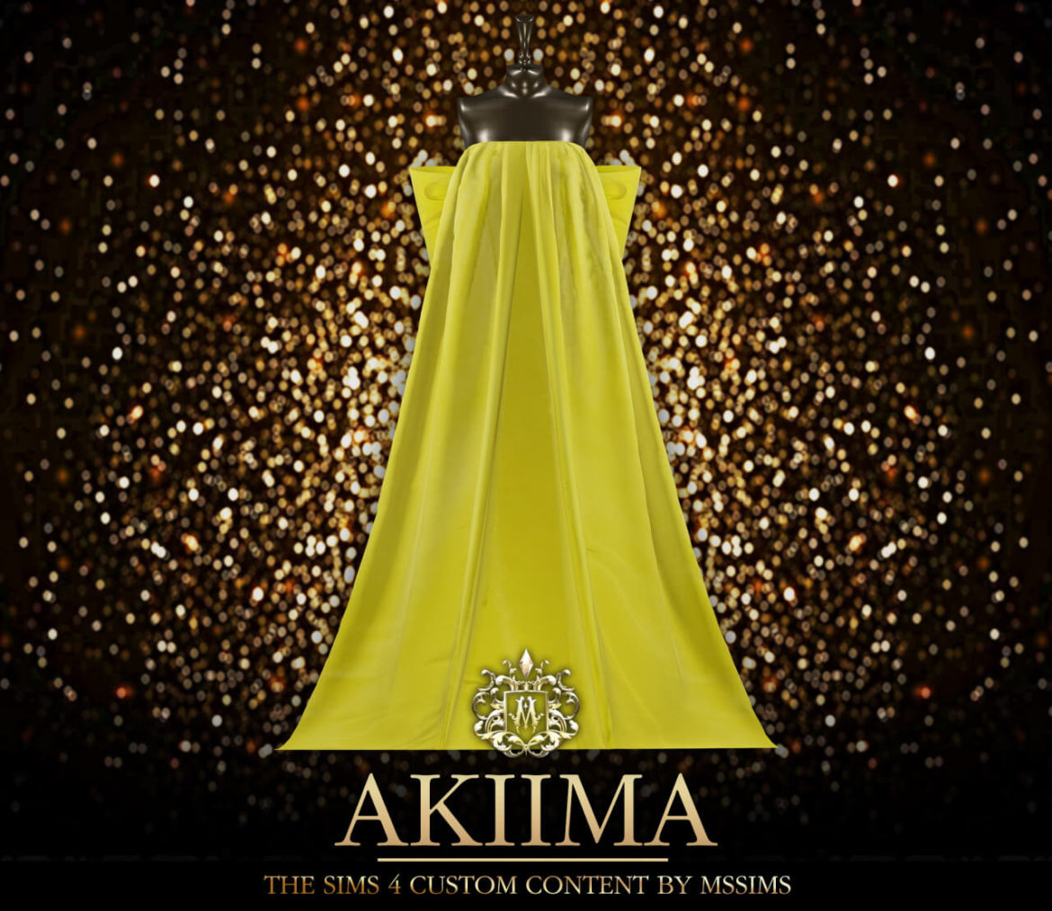 The Sims 4 AKIIMA GOWN at MSSIMS