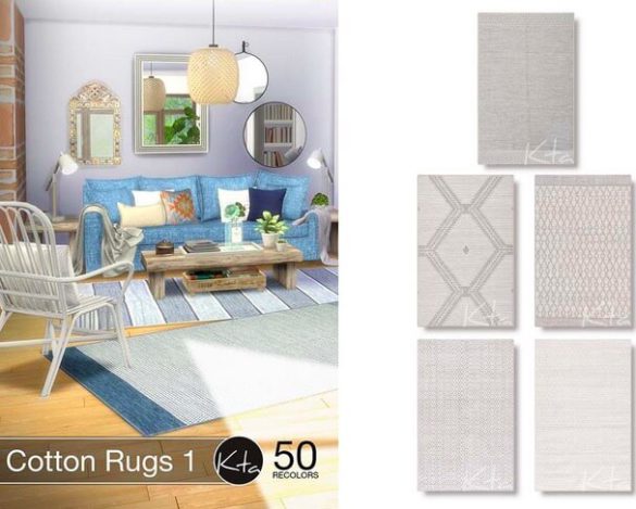 The Sims 4 Cotton Rugs 1 at Ktasims