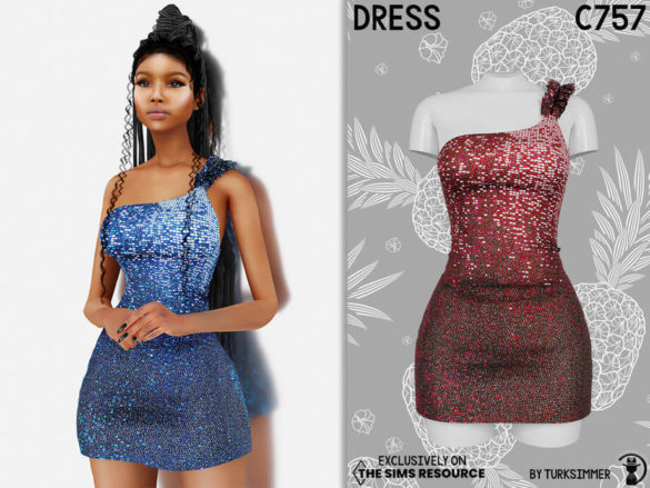 The Sims 4 Dress C757 by turksimmer