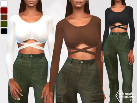 The Sims 4 Female Traverse Long Sleeve Tops by Saliwa at TSR