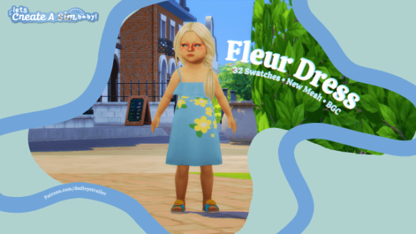 The Sims 4 fleur dress Fundraiser Day 3