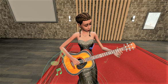 The Sims 4 helene912: The Mobile Guitar Teacher Career
