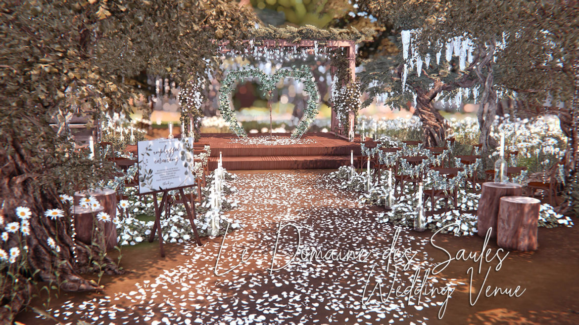 The Sims 4 le domaine des saules rustic wedding venue