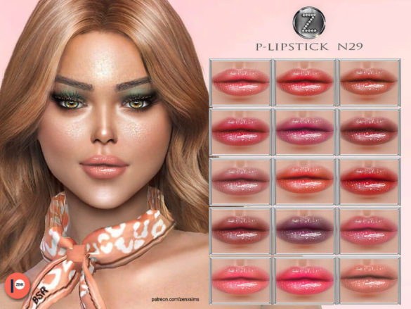 The Sims 4 LIPSTICK N29 by ZENX