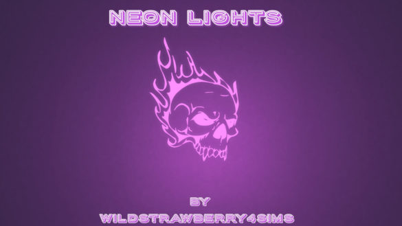 The Sims 4 neon lights set 1