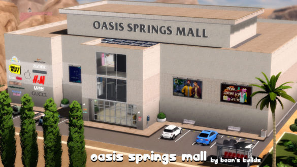 The Sims 4 oasis springs mall