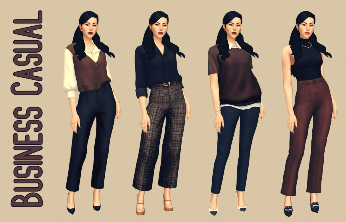 The Sims 4 Simchronizeds Lookbook Challenge Business Best Sims Mods