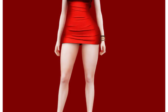 Sims 4 Natalia Slit Dress Best Sims Mods